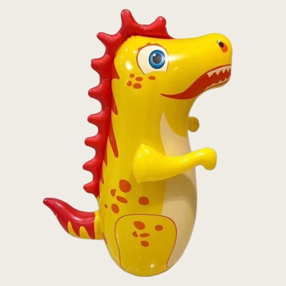 Tumbler Boxing Inflatable Dinosaur Punching Bag Boys Games Sport Toys Kid's Gift - Picture 6 of 7